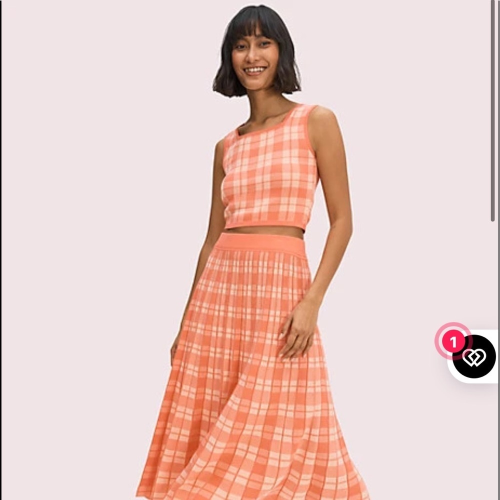 Kate Spade Plaid Sleeveless Sweater